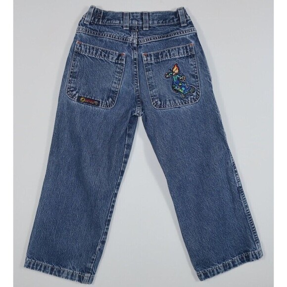 JNCO Flamehead Jeans Kids Youth Size 6 Baggy Skater y2k - Picture 2 of 9
